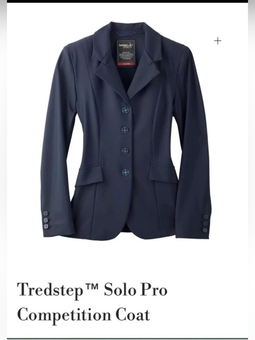 Navy Solo Pro Competition Coat - Women's Equestrian Jacket